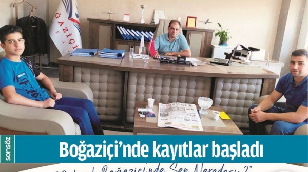 BOĞAZİ&Ccedil;İ&rsquo;NDE KAYITLAR BAŞLADI