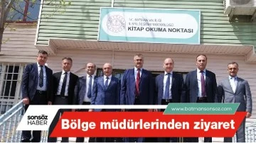 B&ouml;lge m&uuml;d&uuml;rlerinden ziyaret