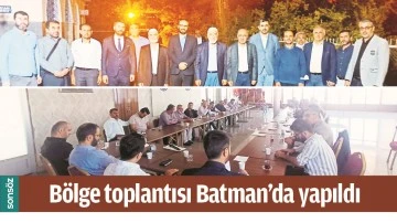B&Ouml;LGE TOPLANTISI BATMAN'DA YAPILDI