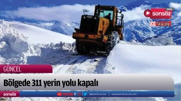 B&ouml;lgede 11 yerin yolu kapalı