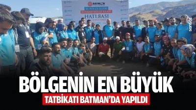 B&ouml;lgenin en b&uuml;y&uuml;k tatbikatı Batman&rsquo;da yapıldı