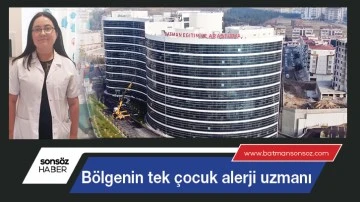 B&ouml;lgenin tek &ccedil;ocuk alerji uzmanı