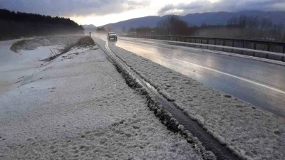 Bolu'da dolu etkili oldu