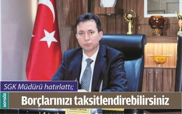 BOR&Ccedil;LARINIZI TAKSİTLENDİREBİLİRSİNİZ