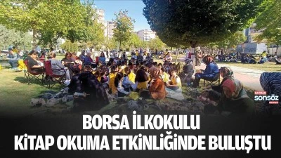 Borsa İlkokulu, kitap okuma etkinliğinde buluştu 