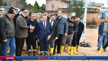Bozdağ, sağanağın etkilediği b&ouml;lgeleri ziyaret etti