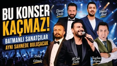 Bu konser ka&ccedil;maz: Batmanlı Sanat&ccedil;ılar, aynı sahnede buluşacak