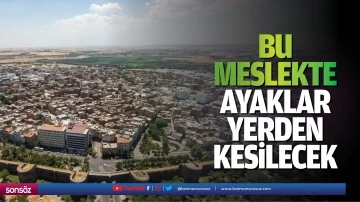 Bu meslekte ayaklar yerden kesilecek