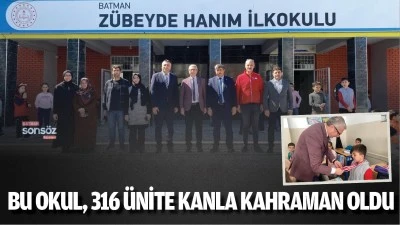 Bu okul, 316 &uuml;nite kanla kahraman oldu