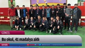 Bu okul, 41 madalya aldı