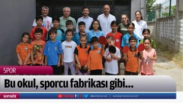 Bu okul, sporcu fabrikası gibi&hellip;