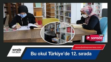 Bu okul T&uuml;rkiye'de 12. sırada