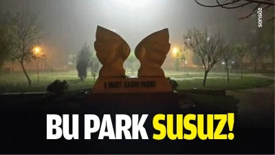 Bu park susuz!