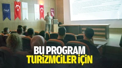 Bu program, turizmciler i&ccedil;in&hellip;
