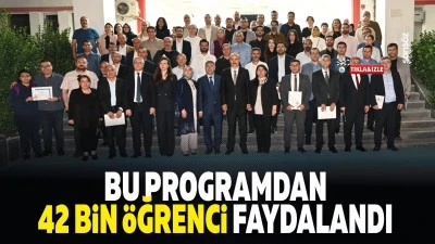 Bu programdan 42 bin &ouml;ğrenci faydalandı