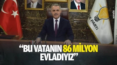 &ldquo;Bu vatanın 86 milyon evladıyız&rdquo;