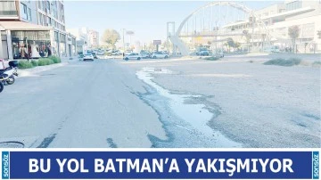 Bu yol Batman&rsquo;a yakışmıyor