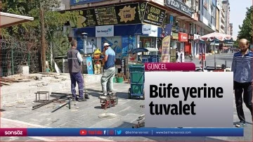 B&uuml;fe yerine tuvalet