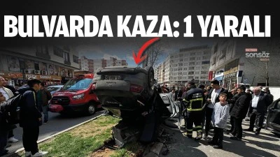 Bulvarda kaza 1 yaralı