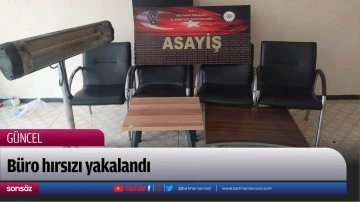 B&uuml;ro hırsızı yakalandı