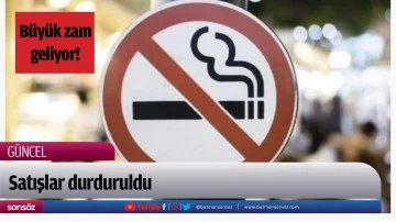 B&uuml;y&uuml;k zam geliyor!