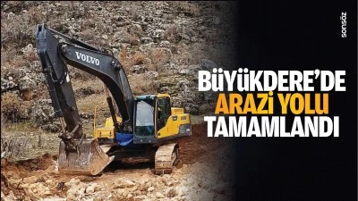 B&uuml;y&uuml;kdere&rsquo;de arazi yolu tamamlandı