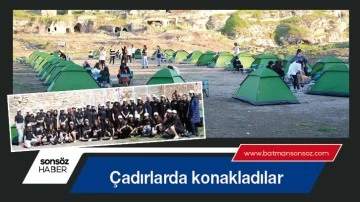 &Ccedil;adırlarda konakladılar