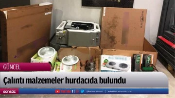 &Ccedil;alıntı malzemeler hurdacıda bulundu