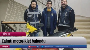 &Ccedil;alıntı motosiklet bulundu
