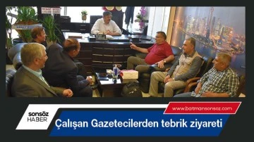 &Ccedil;alışan Gazetecilerden tebrik ziyareti