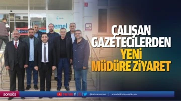 &Ccedil;alışan Gazetecilerden yeni m&uuml;d&uuml;re ziyaret