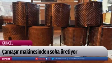 &Ccedil;amaşır makinesinden soba &uuml;retiyor
