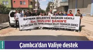 &Ccedil;AMLICA&rsquo;DAN VALİYE DESTEK