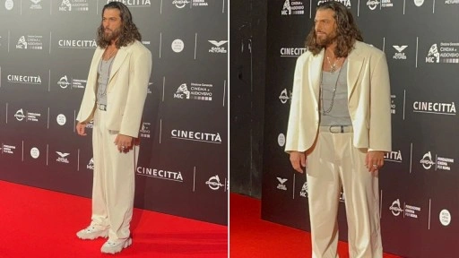 Can Yaman, İspanyolcasını ilerletiyor ve Francis Ford Coppola'nın film galasında boy g&ouml;sterdi