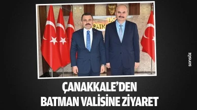 &Ccedil;anakkale&rsquo;den Batman Valisine ziyaret