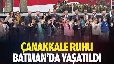 &Ccedil;anakkale ruhu Batman&rsquo;da yaşatıldı