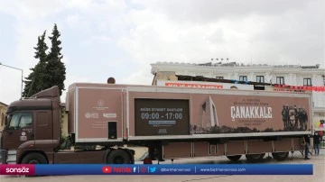 &Ccedil;anakkale Savaşları Mobil M&uuml;zesi Kilis'te ziyarete a&ccedil;ıldı