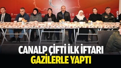 Canalp &ccedil;ifti ilk iftarı gazilerle yaptı