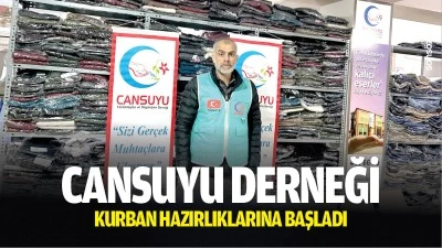 Cansuyu Derneği, kurban hazırlıklarına başladı