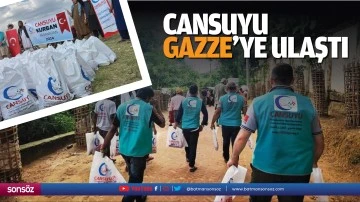Cansuyu, Gazze&rsquo;ye ulaştı