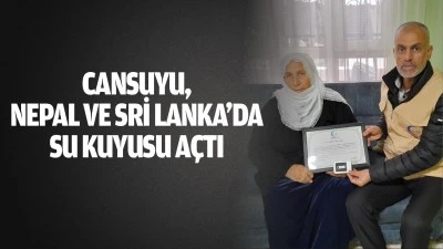 Cansuyu, Nepal ve Sri Lanka&rsquo;da su kuyusu a&ccedil;tı