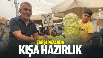 &Ccedil;arşı pazarda kışa hazırlık