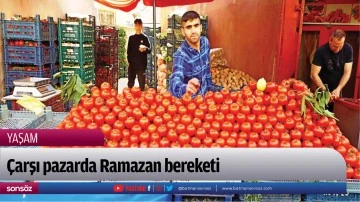 &Ccedil;arşı pazarda Ramazan bereketi