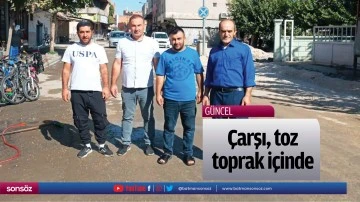 &Ccedil;arşı, toz toprak i&ccedil;inde