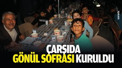 &Ccedil;arşıda g&ouml;n&uuml;l sofrası kuruldu