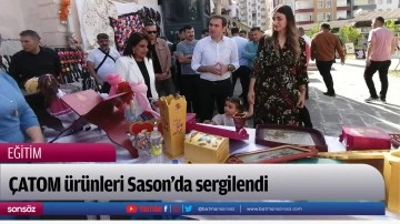 &Ccedil;ATOM &uuml;r&uuml;nleri Sason'da sergilendi