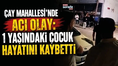 &Ccedil;ay Mahallesi&rsquo;nde acı olay: 1 yaşındaki &ccedil;ocuk hayatını kaybetti