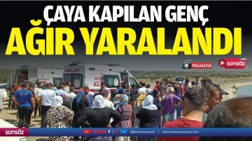 &Ccedil;aya kapılan gen&ccedil;, ağır yaralandı