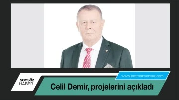 Celil Demir, projelerini a&ccedil;ıkladı