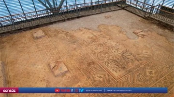 Cennet tasvirli mozaik ziyaret&ccedil;ilerini bekliyor